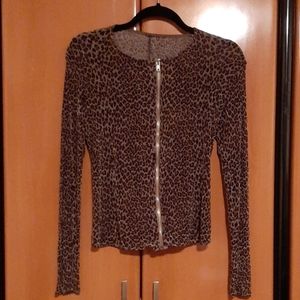 Animal print top